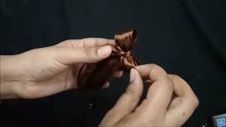 Ribbon Bow Making Made Simple DIY Tutorial  Gift Wrapping How to Make a DIY Ribbon Bow [upl. by Neenahs]