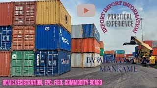 RCMC Registration  EPC Registration  Commodity Board  FIEO  How to apply for RCMC [upl. by Htehpaj]