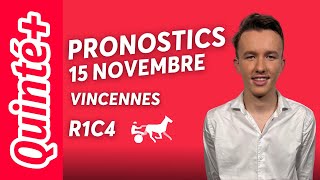 PRONOSTICS QUINTÉ DU VENDREDI 15 NOVEMBRE  IRON DU GERS A TOUT POUR LUI [upl. by Sidoney107]