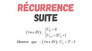 Suites  Démonstration par récurrence  suites récurrentes [upl. by Sokem207]