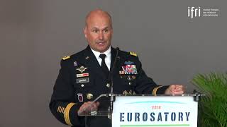 LTG Christopher Cavoli  quotStrategic Landpower for the 21st Centuryquot  Eurosatory 2018 [upl. by Eldwon977]