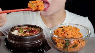 Korean Home Meal • Doenjangjjigae and Yeolmu Bibimbap • Cooking amp Eating • Whispering Mukbang ASMR [upl. by Awe]