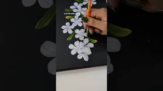 Easy technique to draw flower flowerpaintig flowerpaintig viralvideo trending art [upl. by Grekin]