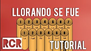 kjarkas  Llorando se fue  en ZAMPOÑA Tutorial [upl. by Inanak]