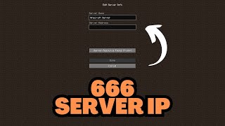 Minecraft 666 Server IP Address [upl. by Amhsirak977]