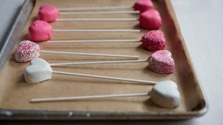 How to Make Cake Pops for Valentines Day [upl. by Nathanoj]