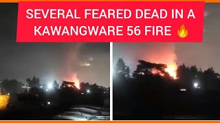 KAWANGWARE 56 MASSIVE FIRE KLLS SEVERAL PEOPLE AFTER GAS EXPLOSION [upl. by Pontus156]