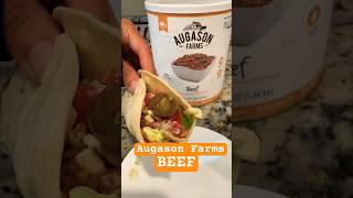 Augason Farms Beef Food Storage Prep Taco Bell Meat prepping [upl. by Oslec644]