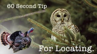 Locating Turkeys A 60 Second Tip For Making Turkeys Gobble [upl. by Nilcaj]