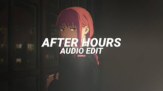 after hours  the weeknd edit audio [upl. by Kristofer461]