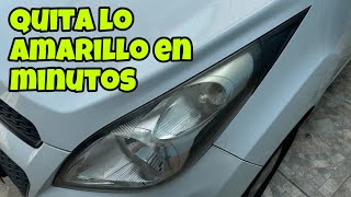 Como rejuvenecer tus faros en 5 min y mínimo costo [upl. by Ebag]