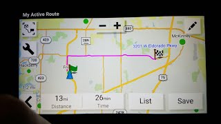 Set alternate start location for navigation route Garmin DriveSmart 66 [upl. by Lyon623]