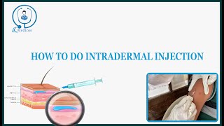 HOW TO DO INTRADERMAL INJECTION  INTERNS GUIDE [upl. by Gipps]