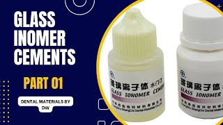 glass inomer cements  Dental Materials lectures [upl. by Mose255]