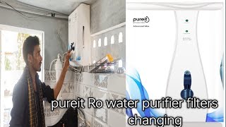 waterfeature  puerit RO water purifier ki filters changing [upl. by Siver]