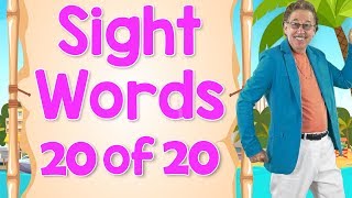 Sight Words  Ready to Read Sight Words  List 20  Jack Hartmann [upl. by Dunn]