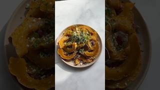 Air Fryer Delicata Squash 🍽️ delicatasquash vegetablerecipes easysidedishrecipe [upl. by Leonerd]