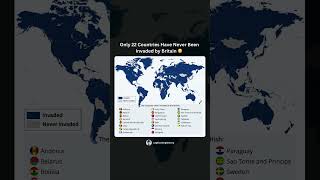 Only 22 Countries Have Never Been Invaded by Britain 😳 history britain uk england [upl. by Fadiman]