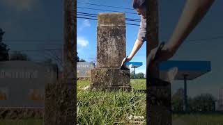 Best Satisfying Gravestone CleaningRestoration TikTok 2021 [upl. by Yetty]