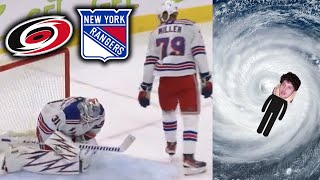 RANGERS BLOW IT VS HURRICANES  NYR Fan Reaction [upl. by Eerrehs]