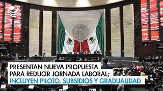 Presentan nueva propuesta para reducir jornada laboral incluyen piloto subsidios y gradualidad [upl. by Haraz767]