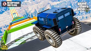 GTA 5 Impossible Mega Ramp Challenge 🔥 GTA 5 No Copyright Gameplay Free To Use Gameplay 2641080 [upl. by Mylan]