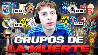 LOS MEJORES GRUPOS DE LA MUERTE MUNDIAL CHAMPIONS LEAGUE LIBERTADORES EUROCOPA [upl. by Nyvek932]