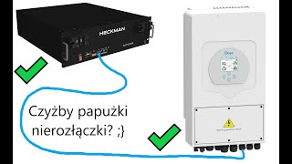 Test magazynów energii LiFePo4 firmy Heckman 10 lat gwarancji  w tandemie z Deye hybrid offgrid [upl. by Ynatsed]