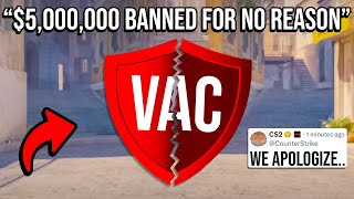 NEW CS2 ANTICHEAT BROKE DOWN 5000000 FALSELY BANNED [upl. by Anole]