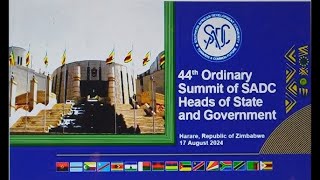 44TH SADC SUMMIT FOR HEADS OF STATE AND GOVERNMENT IN ZIMBABWE [upl. by Hcib]