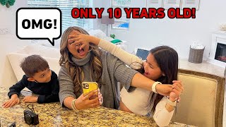 MOM REACTS TO 10 YEAR OLD AVAS CAMERA ROLL ON HER IPHONE PRO MAX [upl. by Rosol]