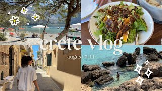 CRETE VLOG vacation in Greece magnificent views Rethymno Lake Kournas and so much more [upl. by Almond]