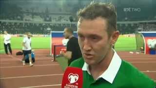 Georgia v Republic of Ireland  Post Match Interview  Aiden McGeady 7914 [upl. by Ioab]