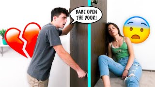 PASSING OUT WITH THE DOOR LOCKED PRANK ON FIANCÉ [upl. by Ayatan]