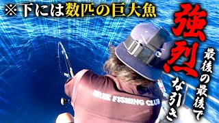 船下には巨大魚が数匹！！終了間際ラスト一投にHITしたのは、まさかの…【波照間遠征2024夏＃７完】 [upl. by Nannah429]