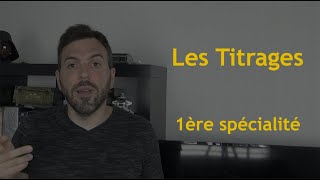 LCDR  les titrages 1ère spé [upl. by Burty70]