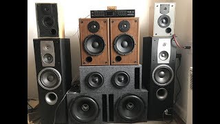 Nobsound NS08G 21 Amp on JBL Mids and DS18 Elite Z6 Subwoofer [upl. by Declan]