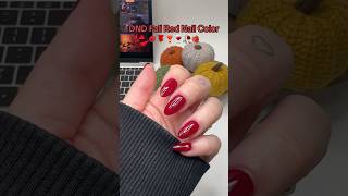 PERFECT FALL RED NAIL COLOR 🍁 fallnails rednails dndgelpolish [upl. by Gigi802]