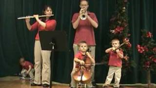 Carol of the Bells  2009 Tate Family Video Christmas Card [upl. by Nagorb103]