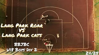 Lang Park Roar vs Lang Park Cats  Summer Comp Basketball [upl. by Fredrick]