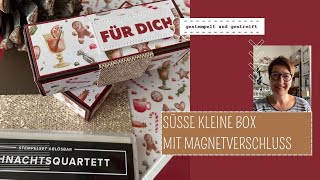 Tutorial mit Produkten von Stampin´Up  Kleine Box mit Magnetverschluss  Nikolaustag [upl. by Eilyk]