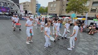 Brassband SAMBASEA bij The Battle Of The Drum Almere Centrum 492022 [upl. by Enyaz]