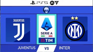 EA SPORTS FC 24 JUVENTUS VS INTER Serie A 20242025 • Piotr Zieliński vs Khéphren Thuram [upl. by Alig921]