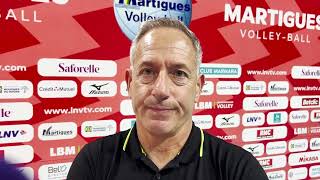 Martigues Volley  France Avenir  réaction du coach du MVB Christophe Charroux après la victoire [upl. by Nehepts]