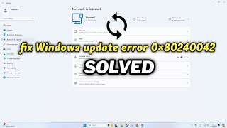 FIXED Windows update error 0x80240042 [upl. by Neenwahs]