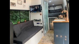 Mercedes Sprinter LWB Camper Van Conversion  Full time lapsed video [upl. by Elleiand79]