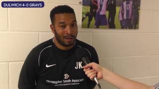 Dulwich Hamlet vs Grays Athletic 130916 Junior Kadi Post Match Reaction [upl. by Guildroy731]