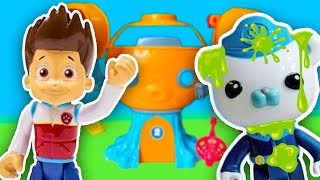 MAGIC SURPRISE TOYS Octonauts Captain Barnacle Slimed amp Rescued  Surprise Eggs and Paw Patrol Toys [upl. by Llenram]