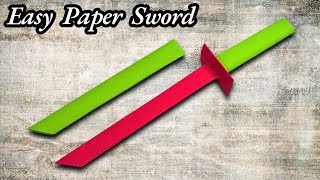 How To Fold DIY Ninja Sword  Origami sword  Paper sword  origami paper sword  Easy Origami [upl. by Theodoric]