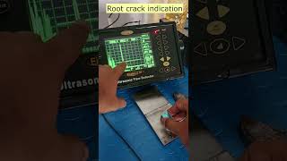 Root crack echo ll Multifaced indication ndtandquality ultrasonictesting [upl. by Ahsiym144]